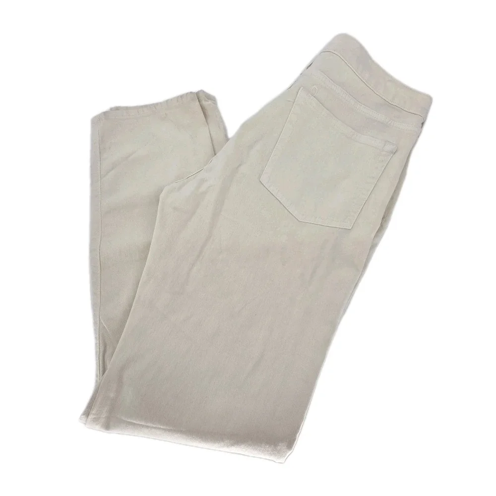 J.Crew Jeans 770 Men's 36x34 Straight Fit Stretch Taper Beige Lightwash Classic